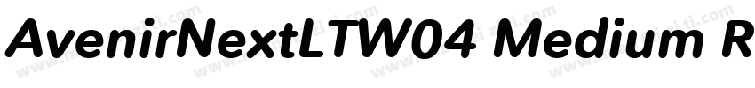 AvenirNextLTW04 Medium Regular字体转换